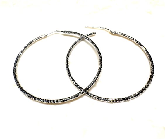 Pendientes Sommer Mujer LUREX in Plata CERCHI LUREX AG 5.5 - CERCHI LUREX AG 5.5
